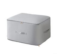 Organiseur robuste et portable pour couettes, vêtements et couvertures, solution de rangement efficace (gris)