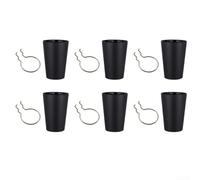 Organiseur rond en panneau perforé avec crochets de rangement et porte-gobelet multifonction pour la maison ou le bureau, construction en PVC et métal (noir)