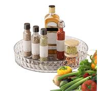 Organiseur rotatif d'assaisonnement - Support de rangement pour plateau tournant pour cuisine | Récipient réglable de 24 cm antidérapant pour armoire, garde-manger, rangement rotatif pour garde-manger