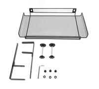 Organiseur sous Le Bureau à Pince sur étagère de Rangement, Panier, Plateau de Gestion des câbles pour routeur Filaire, multiprise, Maison, Bureau, dortoir, Acier au Carbone 36,5 (Noire)