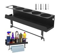 Organiseur stable pour flacon pulvérisateur - Organiseur d'étagère pour peinture | Étagère murale pour bombe aérosol | Support de rangement de peinture | Organiseur de bombe aérosol à grande ouverture