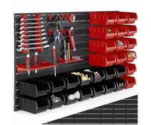 Organiseur - TECTAKE - Magazine de petites pièces avec 28 boîtes empilables supports d'outils et porte-étiquettes