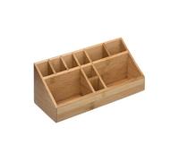 JJA Organiseur en bambou naturel 23 x 9 cm