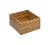 Body Beauty - Organiseur Tiroir Carré "Wood" 18cm Naturel Beige G