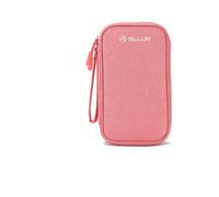 Organiseur universel de câbles de voyage et accessoires électroniques Tellur, 21 x 12,5 x 6 cm, rose