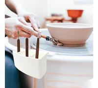 Organiseur universel pour roue de poterie, étagère de rangement en plastique durable avec fentes réglables, 2 tailles (B)