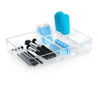 Organiseur Vilde pour cosmétiques Organiseur de maquillage Récipient de rangement pour cosmétiques en acrylique 4 pcs.