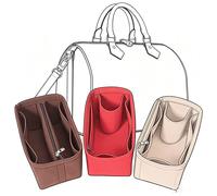 Organiseurs de sac à main en feutre pour Speedy 25 30 35, inserts pour sacs à main et cabas, organisateur Neverful Coffee A