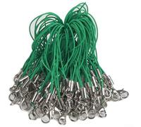 Organisez efficacement vos clés avec l'outil de décoration de sangle de téléphone avec fermoir mousqueton coloré de 70 mm (vert foncé)