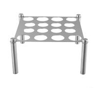 Organisez vos jeux d'échecs avec ce support de moules en fer à 16 trous, accessoire essentiel