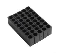 Organisez vos outils avec ce porte-embout de tournevis en plastique, compatible avec les embouts de tournevis hexagonaux de 6,35 mm pour un rangement efficace (10 trous)