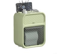 Organisez votre espace avec la boîte à mouchoirs double couche étanche à fixation murale avec tiroir pratique (vert)