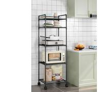 Organisez votre espace avec une étagère de rangement robuste avec plusieurs étagères (5 couches de noir)