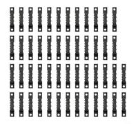 Organisez votre utilisation : notre ensemble complet de cinquante hangars en dents de scie et cent vis de montage essentielles (noir)