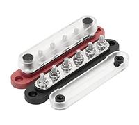 Organisytlagg Bornier De Voiture Barre De Bus NéGative 12V De Distribution D'éNergie M6 Bus Termianl pour SystèMe Solaire De Bateau Automobile