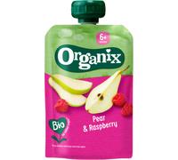 Organix Bio Aliments Pour Bébé Gourde +6 Mois Poire Et Framboise 100g
