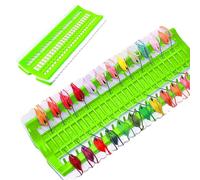 Organizador de Hilos de Bordado CRGANGZY, Tarjetas de Hilo de 50 Posiciones de Plástico para Bordado, Portahilos de Punto Cruz con Etiquetas de Repuesto para Principiantes y Adultos