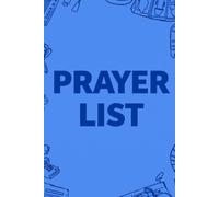 Organized Prayer List Book for Bible Study, Church Notes, and Intentions