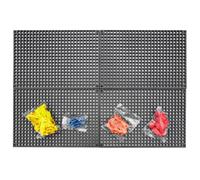 Organizer Genie Kit de démarrage 76 pièces pour panneau perforé, flexible et spécialement conçu pour contenir tous les outils - 4 panneaux perforés modulaires, 36 supports de douille, 36 clips