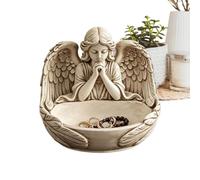 Organizer Vanity Dresser Tabletop Counter Decor Centerpiece Retro Baroque Storage-container Small-bowl Cherub Sculpture Styling Photography-props Cosmetic Gift Birthday Wedding Bridesmaid Bath