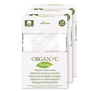 Organyc - Bâtons Coton Tige Certifié 100% Biologique, Emballage Biodégradable - 4 x 200, Total 800 Unités