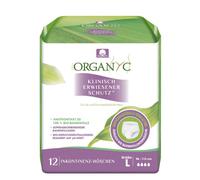 Organyc - Lot de 12 sous-vêtements en coton bio pour fuites urinaires indésirables et mauvaises odeurs Taille L