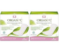 Organyc - Protège-slips Pocket en sachets individuels, 100% coton bio certifié - 2 paquet de 24 unités