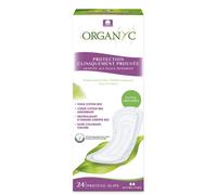 Organyc - Protège-slips pour fuites urinaires (incontinence urinaire légère) en coton certifié, ne contiennent ni parfums ni plastique ni matériaux chimiques - 1 paquet de 24 Serviettes, ultra minces