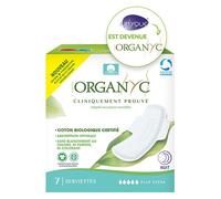 Organyc Serviettes Epaisses Flux Extra Nuit 7uts