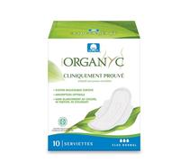 Organyc Serviettes 100% coton Bio Normal x10