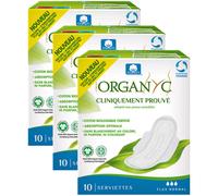 Organyc Serviettes Flux Normal 100% Cotton Bio 10 Pièces Promo 2+1 Gratuit