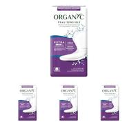 Organyc Serviettes Fuites Urinaires Extra 12, Protection Peau Sensible (Lot de 4)