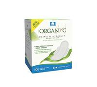 Organyc Serviettes Hygiéniques Jour avec ailettes - 100% coton bio,10 unités