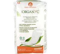 Organyc Serviettes Hygiéniques Post Partum 100% Coton Bio Maternité Ultra Absorbantes Hypoallergéniques Sans Chlore - 12 serviettes