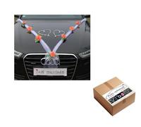 Organza M + Cœurs ® Bijoux de voiture (corail/blanc/blanc)