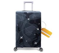 OrgaWise Housse Valise et Étiquette Hauteur des bagages adaptée 58-63CM Luggage Cover de Elastique Housse de Protection pour Valise (Flight,M (22"-24"))