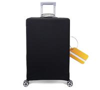 OrgaWise Housse Valise et Étiquette Hauteur des bagages adaptée 58-63CM Luggage Cover de Elastique Housse de Protection pour Valise (Noir,M (22"-24"))