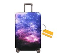OrgaWise Housse Valise et Étiquette Hauteur des bagages adaptée 72-80CM Luggage Cover de Elastique Housse de Protection pour Valise (Galaxie,XL (29"-32"))
