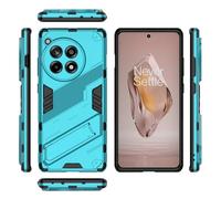 ORGCIUFB Compatible avec OnePlus Ace 3 5G (Version Nationale) Coque Fine avec Béquille en PC Et TPU, Coque De Protection Robuste Antichoc avec Support(Blu)