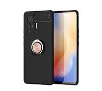 ORGCIUFB Coque de protection pour Vivo X50 Pro, coque pour Vivo X51 5G, coque en TPU souple, résistante aux chocs, anneau magnétique rotatif en métal, béquille, dissipation de la chaleur, anti-chute
