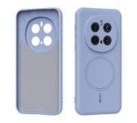 ORGCIUFB Coque magnétique pour téléphone compatible avec Honor Magic 7 Pro, doublure en microfibre douce, anti-rayures, fine coque de protection en silicone liquide antichoc (bleu)