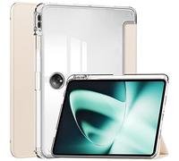 ORGCIUFB Coque transparente pour Oppo Pad 2 11,6", OnePlus Pad 11,6" 2023, coque fine en TPU avec porte-crayon, fonction veille/réveil automatique (or rose)