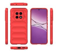 ORGCIUFB Étui à Rabat pour téléphone Coque Fine en Silicone for Oppo A5 5G, Protection intégrale, résistante aux Chocs et aux Rayures, intérieur Souple en Fibre floquée Housse de Protection(Rosso)
