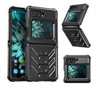 ORGCIUFB Étui à rabat pour téléphone Moto Razr 2022 - TPU + PC - Coque antichoc robuste et résistante aux chocs pour Razr 2022 5G - Coque super fine (noir)