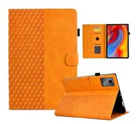 ORGCIUFB Étui portefeuille fin en cuir de qualité supérieure avec support pliable et fonction veille/réveil automatique pour Lenovo Tab M11 TB330FU/Lenovo Xiaoxin Pad 2024 TB331FC Orange