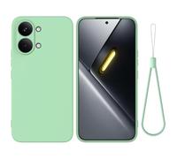 ORGCIUFB for Xiao Mi Poco X8 Pro Max 5G Case for REDMI Turbo 5 Max 5G Phone Case Anti-Scratch Thin Slim Liquid Silicone Soft TPU Full Camera Protection Bumper Pure Color Simple Cover(Ye?il)