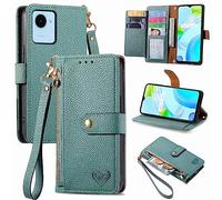 ORGCIUFB Joli étui portefeuille pour Oppo Realme C30, étui portefeuille à rabat en cuir synthétique de qualité supérieure avec porte-cartes [coque intérieure en TPU anti-choc] coque de téléphone avec