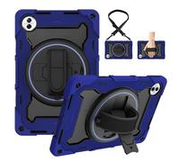 ORGCIUFB Shockproof Case for Honor Pad 20 12.1 inch Tablet (Released 2026), Heavy Duty Kids Case TPU Case Kickstand Rugged Protective Cover with Hand Strap Carrying Strap(Dark Blue)