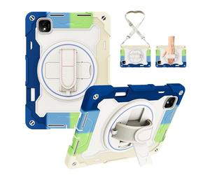 ORGCIUFB Shockproof Case for Honor Pad GT Pro 12.3" / MagicPad 2 12.3" Tablet Cover Kids Case TPU Case Kickstand Rugged Protective Cover with Hand Strap Carrying Strap(Blu)