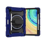 ORGCIUFB Shockproof Case for Huawei MatePad Pro 10.8 inch 2019/2021 Release Tablet Cover, Heavy Duty TPU Case Kickstand Rugged Protective Case Kids Cases with Hand Strap Carrying Strap(Dark Blue)